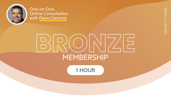 Bronze Membership One-on-One, Online Consultation with Dane Clement