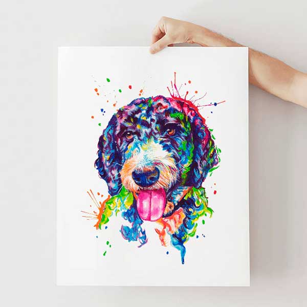 YorkiPoo - Watercolor Print - Image 2
