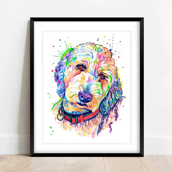 GoldenDoodle - Watercolor Print - Image 2