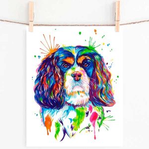 Cavalier King Charles Spaniel - Watercolor Print