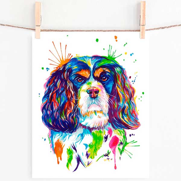 Cavalier King Charles Spaniel – Watercolor Print