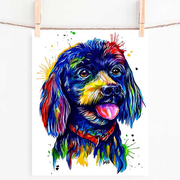 YorkiPoo – Watercolor Print